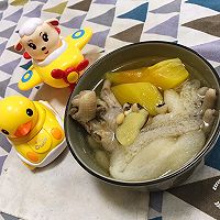 #馅儿料美食，哪种最好吃#木瓜竹笙眉豆炖鸡脚的做法图解8