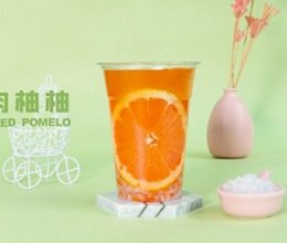 广州奶茶配方教程冬季热饮--喜茶爆款产品多柚柚水果茶的做法的做法