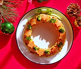 #安佳佳倍容易圣诞季#圣诞花环炒饭的做法