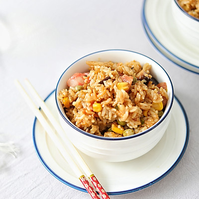 家常腊肠焖米饭 -电饭煲版