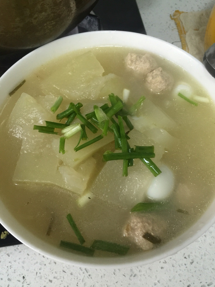 冬瓜丸子汤的做法