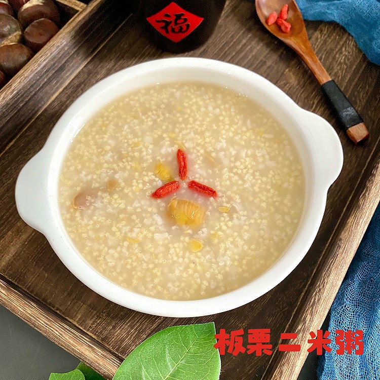 板栗二米粥的做法