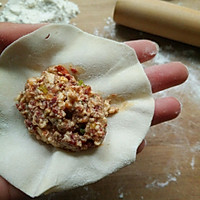 牛肉豆腐煎饺的做法图解6