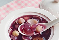 美容养颜甜汤（百合皂角米紫薯糖水）的做法