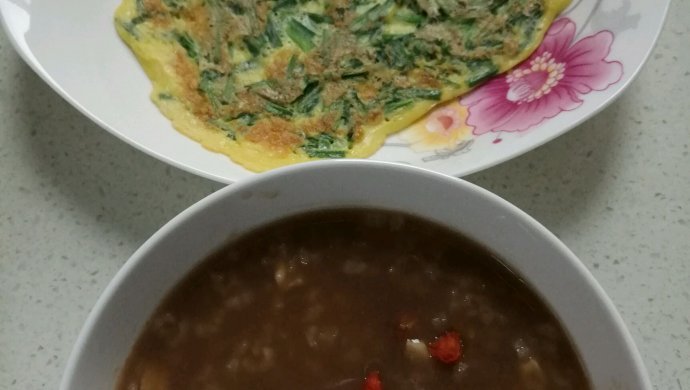 一个人的韭菜鸡蛋饼