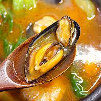 #智利贻贝中式烹法大赏#韩式海鲜汤的做法图解10
