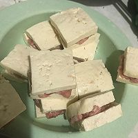 豆腐酿肉的做法图解2