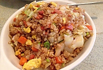 蔬菜火腿炒饭的做法
