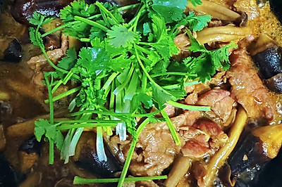 菌菇牛肉煲