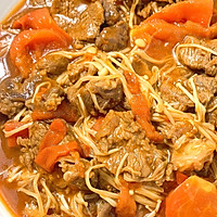 低卡番茄牛肉金针菇的做法图解8