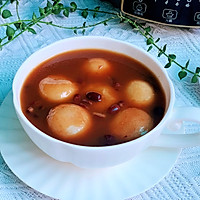 #味达美名厨福气汁，新春添口福#软糯香甜的红豆汤圆的做法图解8
