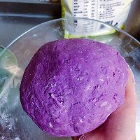 紫薯玫瑰花馒头的做法图解4