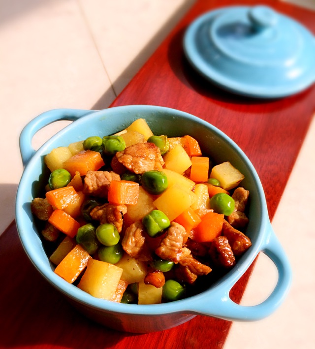 杂蔬肉丁#维达与你传承年味#的做法图解7
