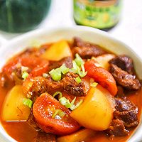 不会翻车的下饭菜——番茄土豆炖牛腩的做法图解4