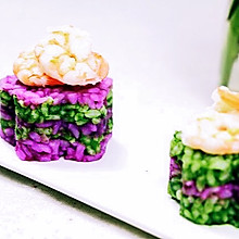 紫甘蓝茼蒿寿司饭