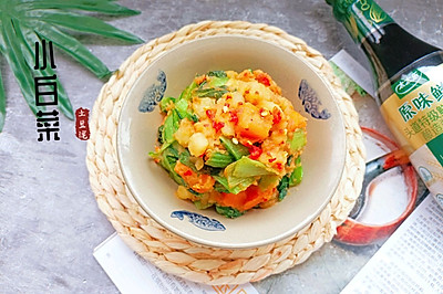 小白菜搭配土豆泥也太好吃了吧