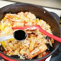 #智利贻贝中式烹法大赏#柠香贻贝菠萝海鲜焗饭的做法图解13