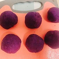 草莓椰蓉紫薯球的做法图解8