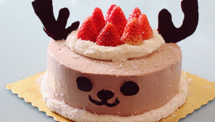 圣诞麋鹿蛋糕