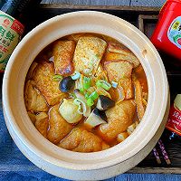 #味达美年味小馆#蘑菇白菜豆腐煲的做法图解11
