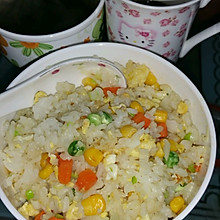 玉米豌豆什锦炒饭