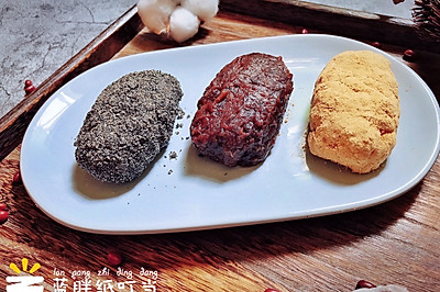 秋天的味道｜和菓子三色萩饼（ 3色おはぎ ）