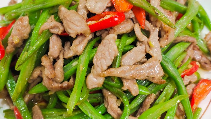 扁豆炒肉