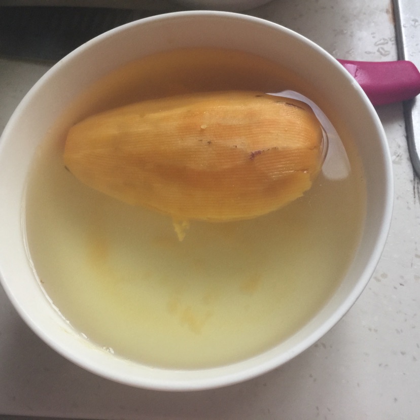 红薯苹果奶糊的做法图解2
