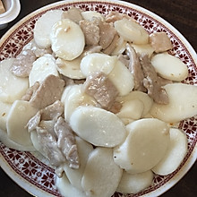 山药炒肉片