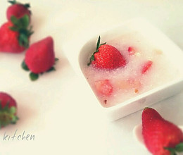 草莓水果粥的做法