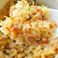 香菇肉末焖饭 12+宝宝辅食的做法图解4