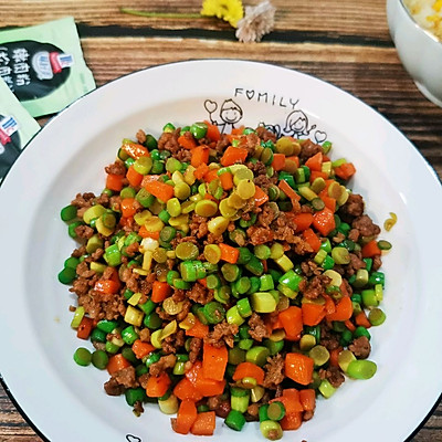 下饭菜 蒜苔炒肉沫