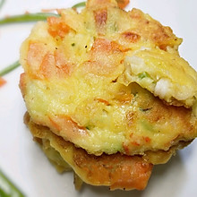 彩蔬麟虾饼
