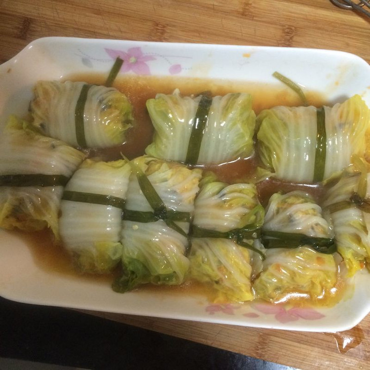 白菜包肉—海鲜味的做法