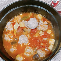 无水双茄肉丸锅【可做汤，可做盖饭】的做法图解6