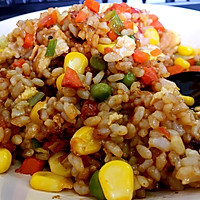 五彩鲜蔬糙米发芽饭的做法图解7