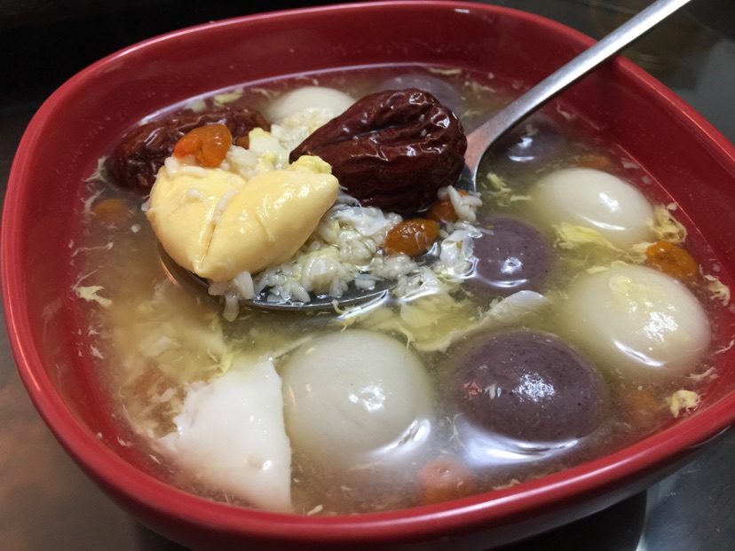 酒糟汤圆蛋花羹
