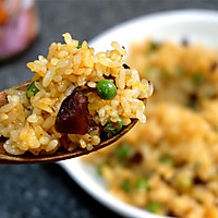 香菇酱豌豆炒饭的做法图解9