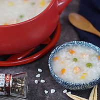 小羽私厨之鲜虾蔬菜粥的做法图解7