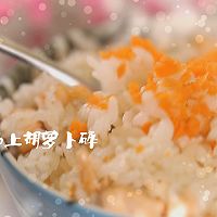 好吃不腻的三文鱼炒饭的做法图解6