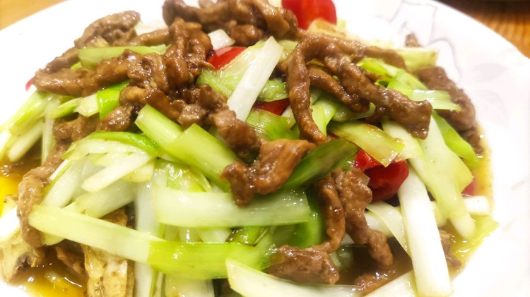 韭黄肉丝的做法