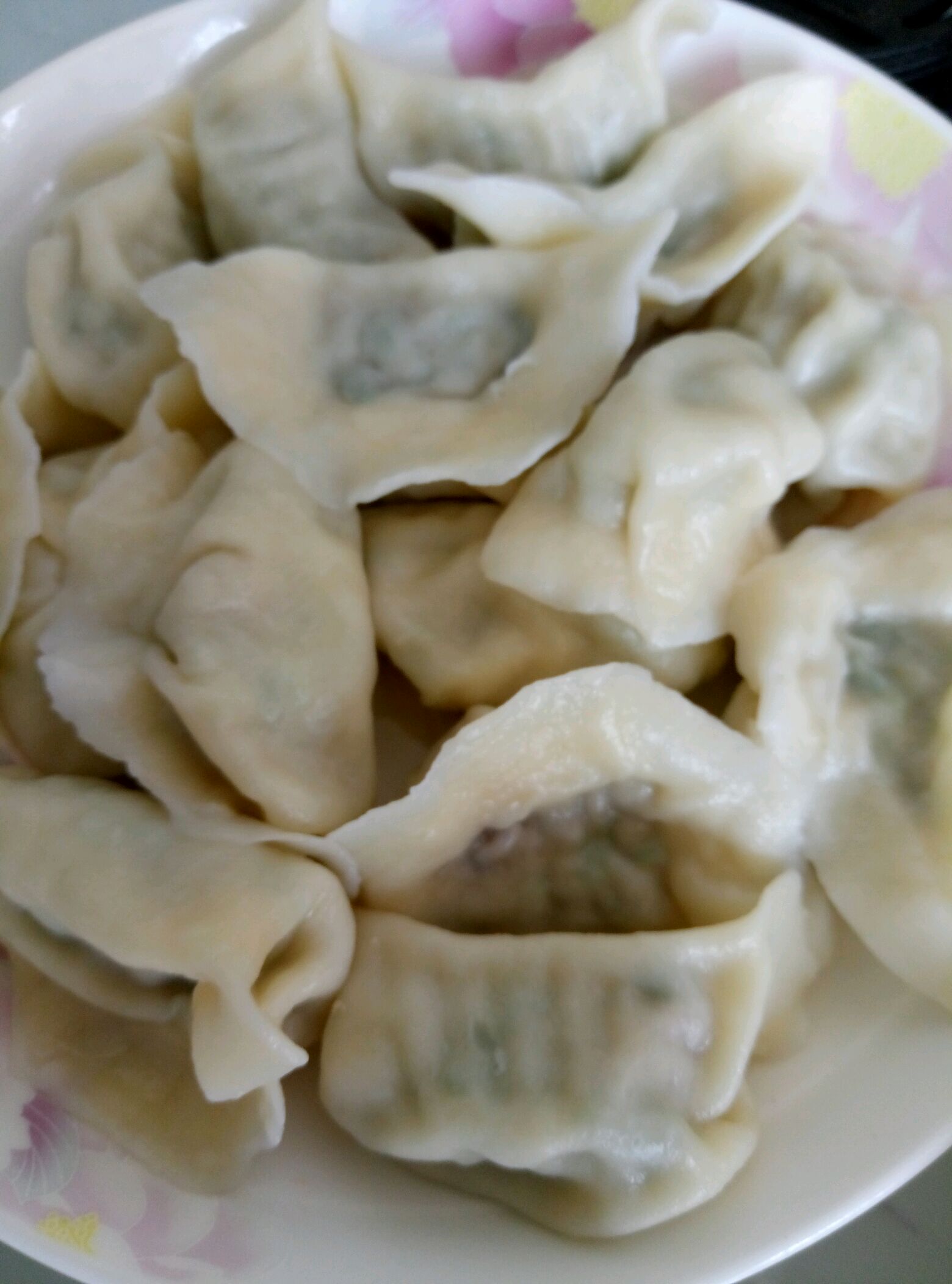 Jiaozi with Codfish, mushroom and cowpea