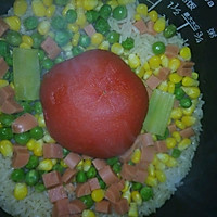 番茄蒸饭的做法图解3