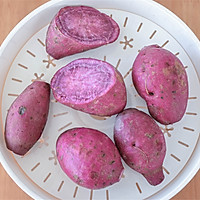 #美食视频挑战赛# 紫薯夹心米饼的做法图解2