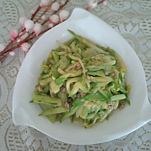 西葫芦炒肉末