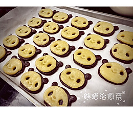 【蔡式自制】熊猫治愈系饼干～的做法