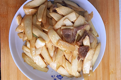茭白炒肉片