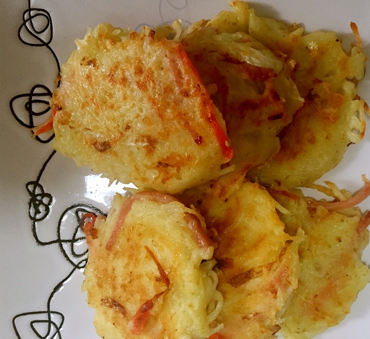 土豆丝胡萝卜丝饼