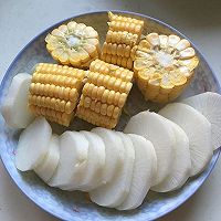 排骨玉米山药萝卜煲的做法图解4