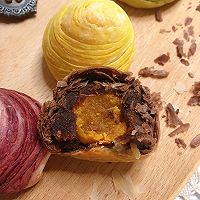 彩色螺旋蛋黄酥的做法图解33